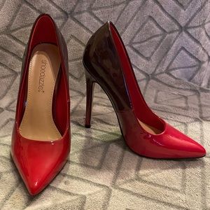 SHOEDAZZLE Red and Black Ombré high heel Size 6M